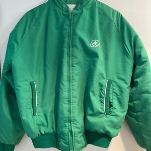 Vintage Holloway 90s Pioneer Seed Insulated Jacket Mens Med Green Coat Made USA